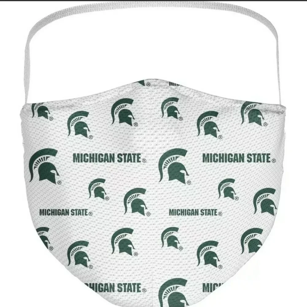 3 Pack Michigan State Spartans Licensed NCAA Washable Resuable Face Mask Cover.
